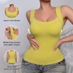 Womens Seamless Tank Top With Built-in Bra Padding - Image 3